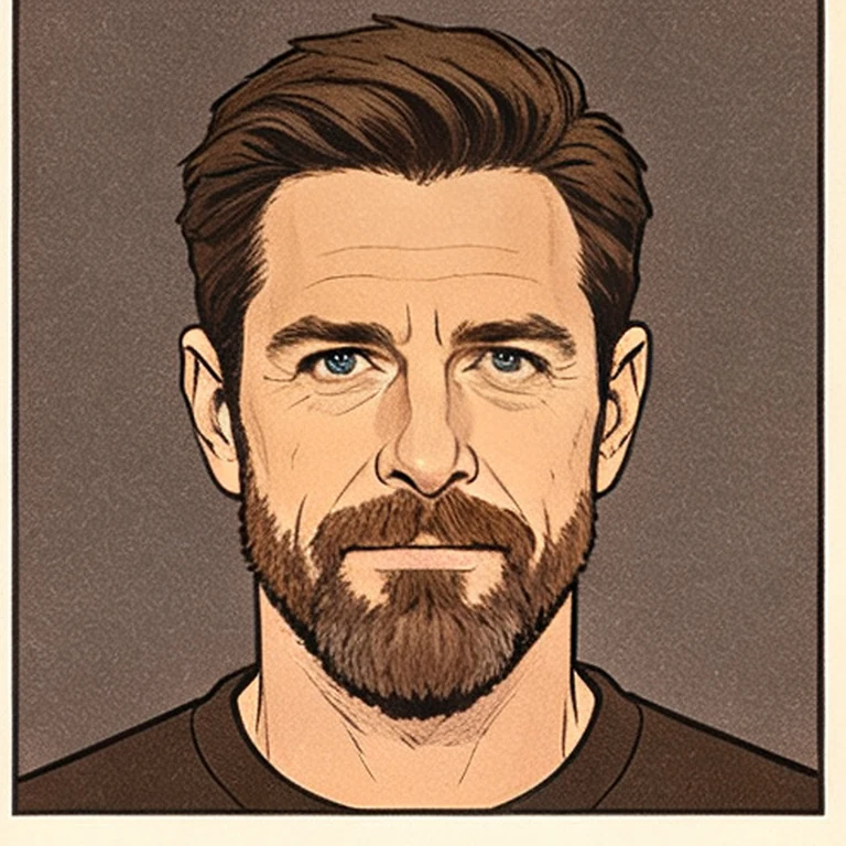 Original fictional face portrait